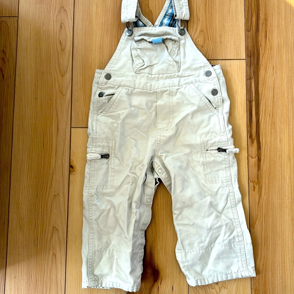 Boys Khaki Overalls 💙